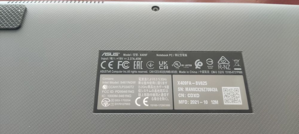 Ноутбук Asus X409FA 8/256, i3 10110U