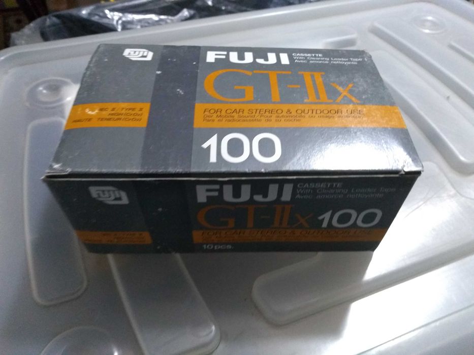 Cassetes de áudio FUJI GT-IIx 100 VINTAGE, NOVAS!