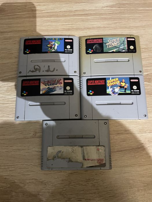 Sprzedam gry na konsole nintendo snes