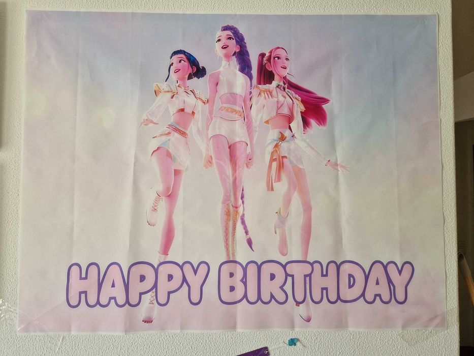Kit Festa K-Pop moldura e 2 posters