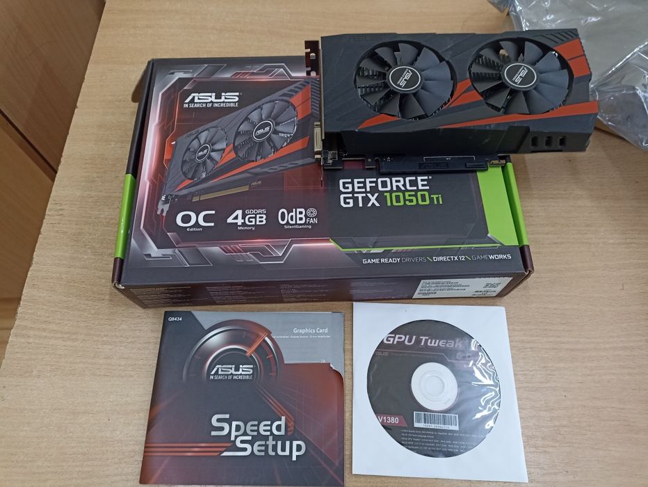 Видеокарта ASUS 1050ТI 4 gb