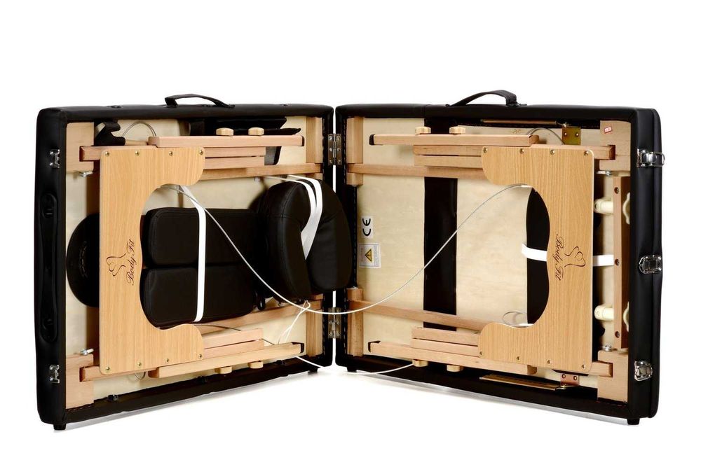 Składane łóżko do masażu 3 segmenty – drewniane, wysyłka kurierska