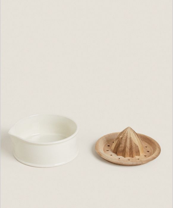 Espremedor De Grés E Madeira Zara Home NOVO