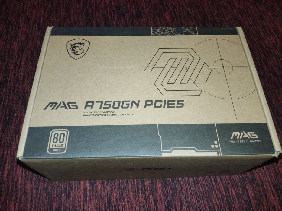 Блок живлення msi mag a750gn 750w 80+ gold PCIE5