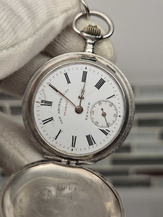 Rzadki unikalny zegarek *Zenith*srebro pr 900