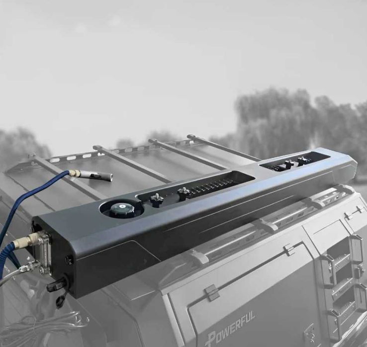 Tanque de água solar com chuveiro de 30L para tejadilho 4x4