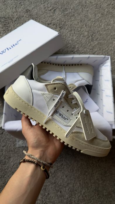 Off-White 5.0 Suede/Leather Trimmed Canvas  EU41
