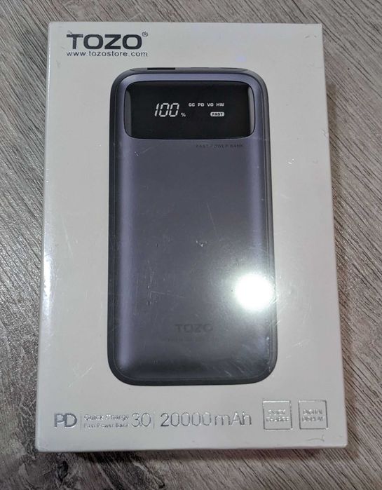 Power Bank TOZO PB2 PD 18W Fast Charge 20000 mah LED Дисплей