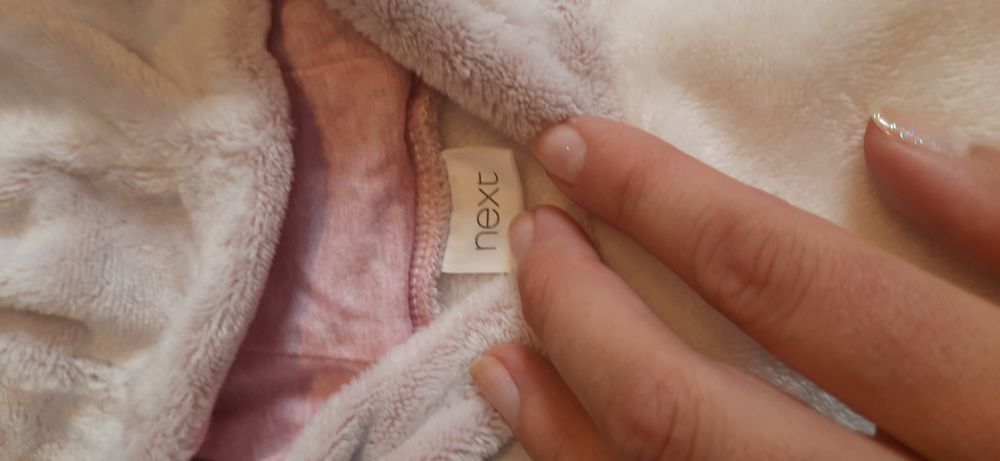 Zestaw paczka Next bluza polar miś Zara bluzka boho Primark body 74 80