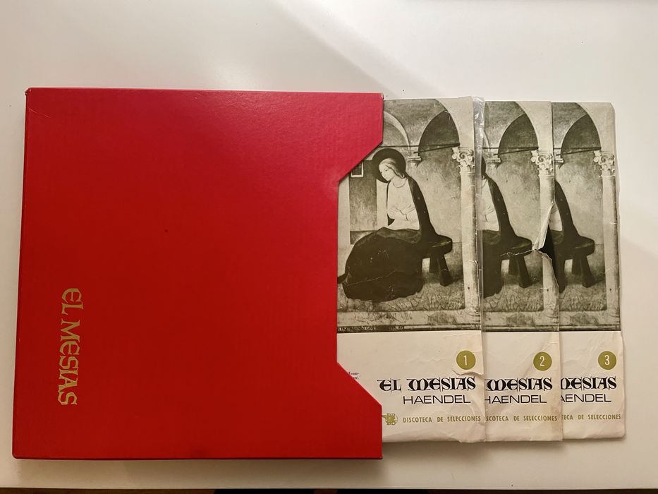 3 discos de vinil EL MESIAS com embalagem de capa Dura