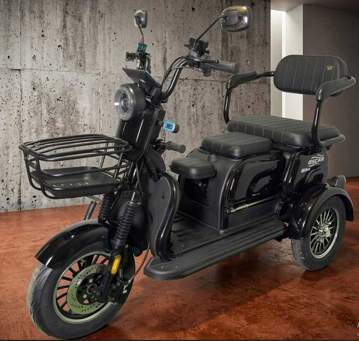 Електротрицикл Электротрицикл Oscar Bike 1200W (2026) Графенова АКБ