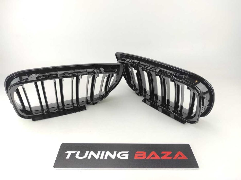Решетки радиатора (ноздри) BMW 3 E46 Sedan M3 Style рест Gloss Black