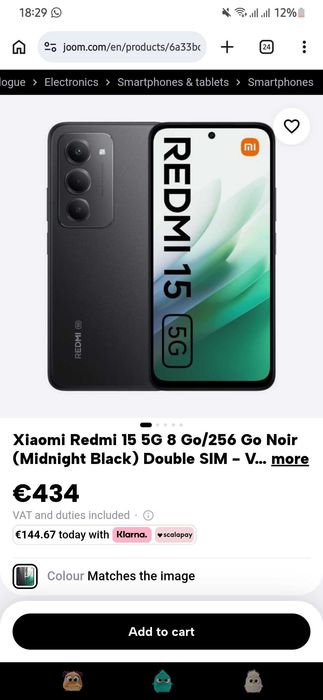 Redmi xiaomi A 15