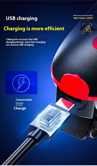 Вело фонарь , Type-C зарядкой