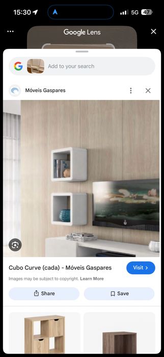 Prateleiras cubo brancas