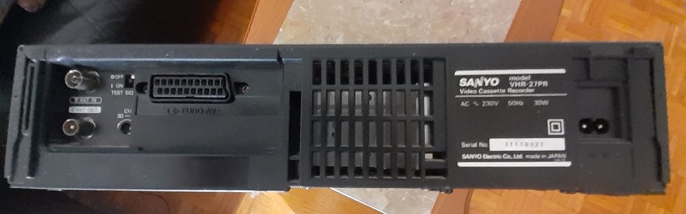 Video gravador Sanyo de 4 cabeças