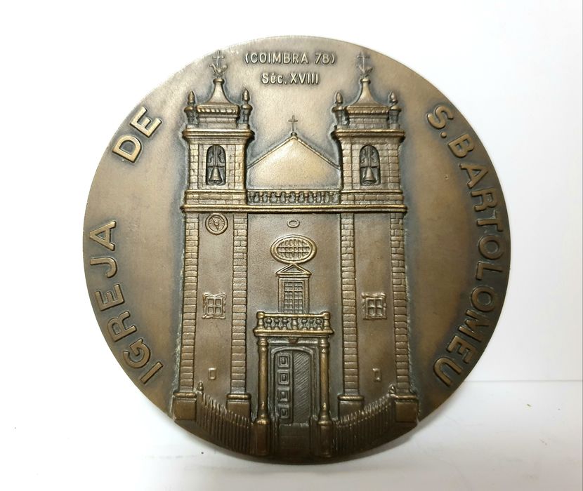 3 medalhas em bronze Santos: Bartolomeu-Cristóvão-João de Deus