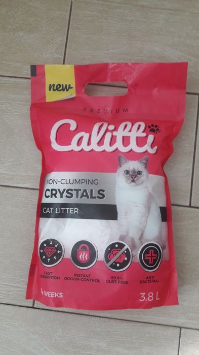 CALITTI Crystals силіконовий котячий туалетний наповнювач 3,8 л