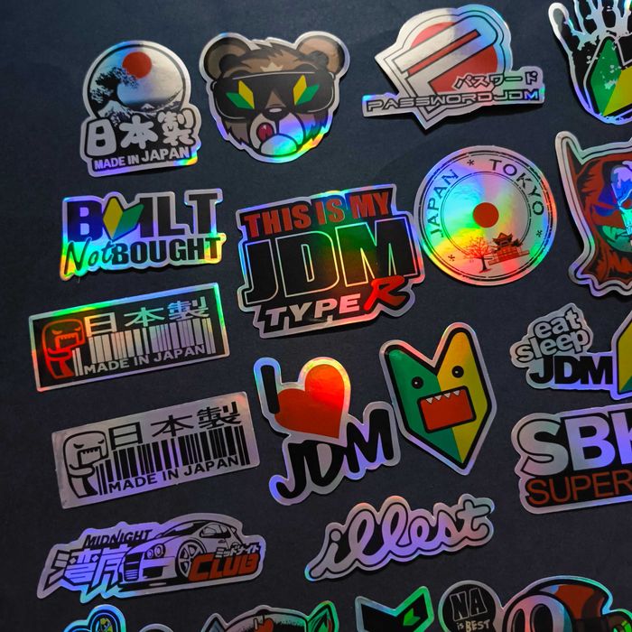 40 Autocolantes Stickers Motard Brilhantes