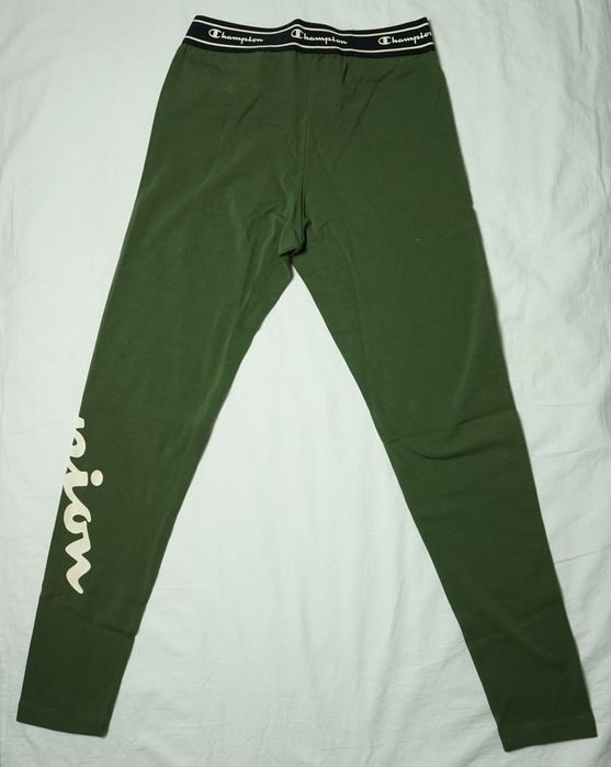 Champion Spodnie Legginsy Damskie Bawełniane Logo 112417 r. XS