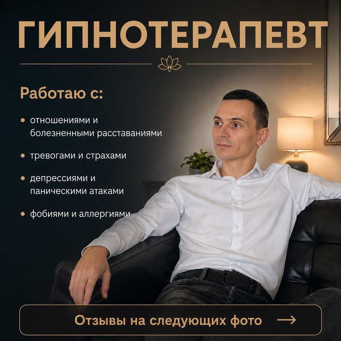 Психолог-Гипнотерапевт-Онлайн.Отзывы на Фото! Бepуcь за сложные случаи