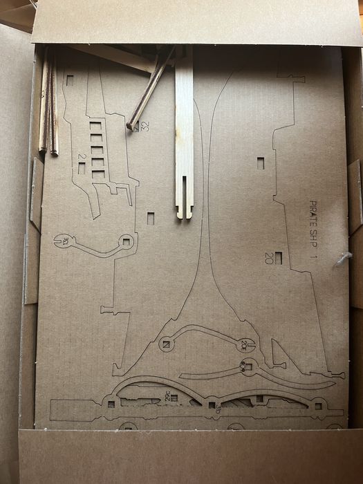 3D пазл піратський корабель