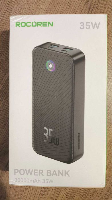 павербанк Rocoren 30000mah  35w  35 ват НОВИЙ ЗАПАКОВАНИЙ