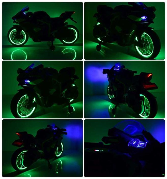 SUPER ŚCIGACZ Auto na akumulator Świecące koła Dźwięk GRATISY