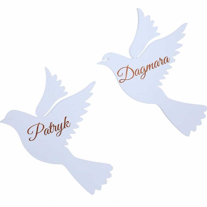 Gołębie - dekoracje, ozdoby styropianowe na Pierwszą Komunię