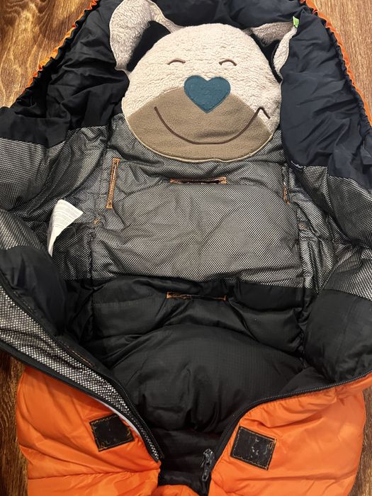 Великий  зимовий чохол конверт в санки коляску Mucki L