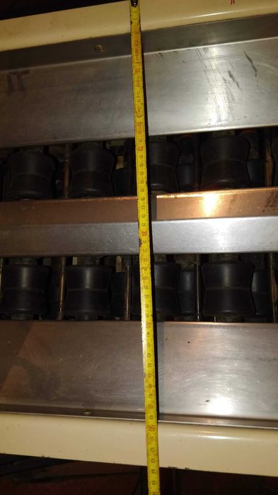 Calibrador de frutas ou legumes, elevador/separador em duas linhas64730135144706123