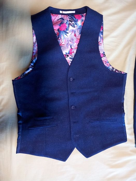 Conjunto Fato Alta costura Harry Brown Lã de Melano