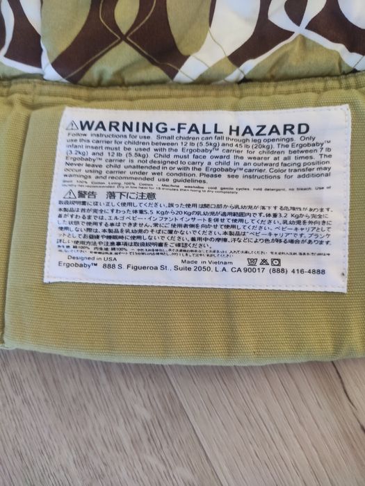 Nosidło, nisidełko Ergobaby organic