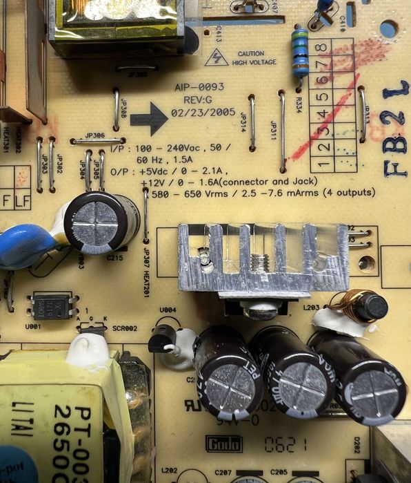 Монітор Philips 190c6 model 190c6fs/00 розборка