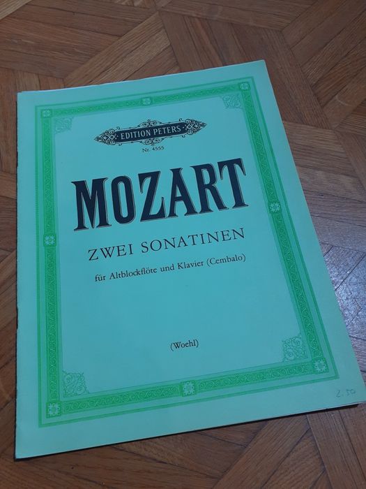 Nuty na flet altowy zbiór 6szt