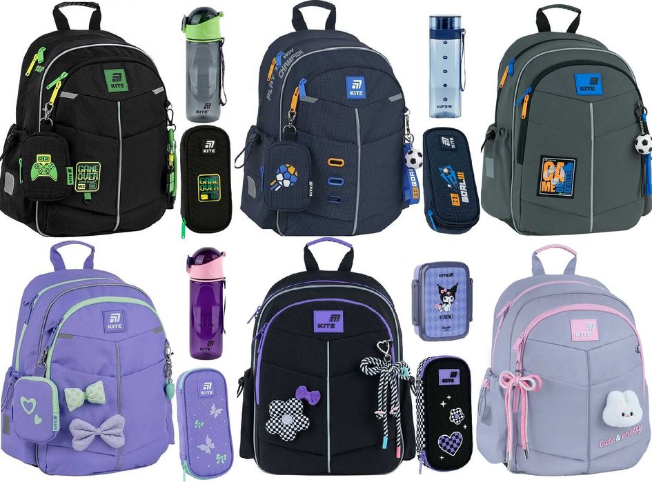 Рюкзак шкільний Kite Education 771S пенал ланчбокс пляшка