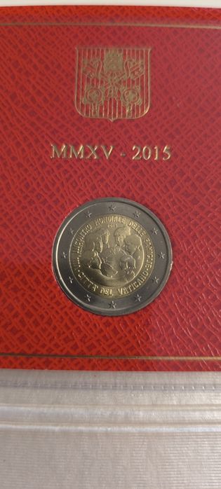 2 euros Vaticano 2015 VIII Incontro Mondiale Delle Famiglie