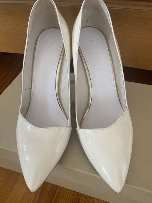 Buty szpilki 38 skóra Baldowski ślub