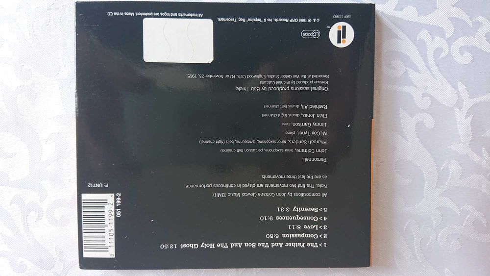 CD John Coltrane - "Meditations"