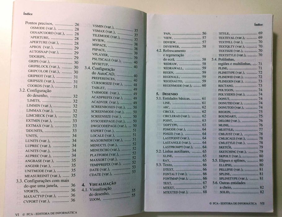 AUTOCAD 14 - Guia de Consulta Rápida - de: João Santos, 319Pág.