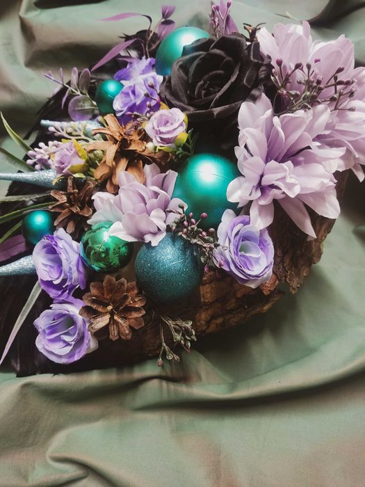 Świąteczna kompozycja na cmentarz