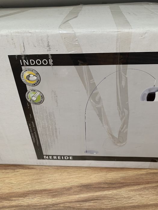 Lampa podłogowa łukowa Nereide kolor chrom srebrny