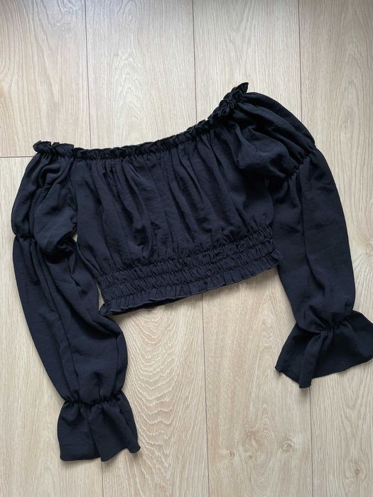 Bluzka hiszpanka czarna