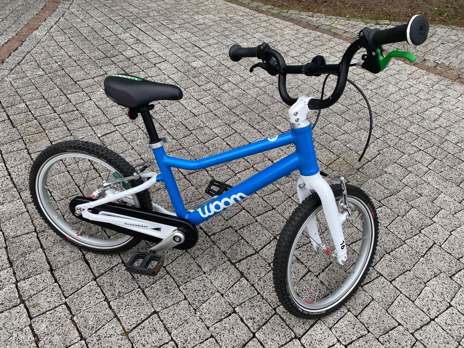 Rower Woom 3 niebieski koła 16 cali ze stopką