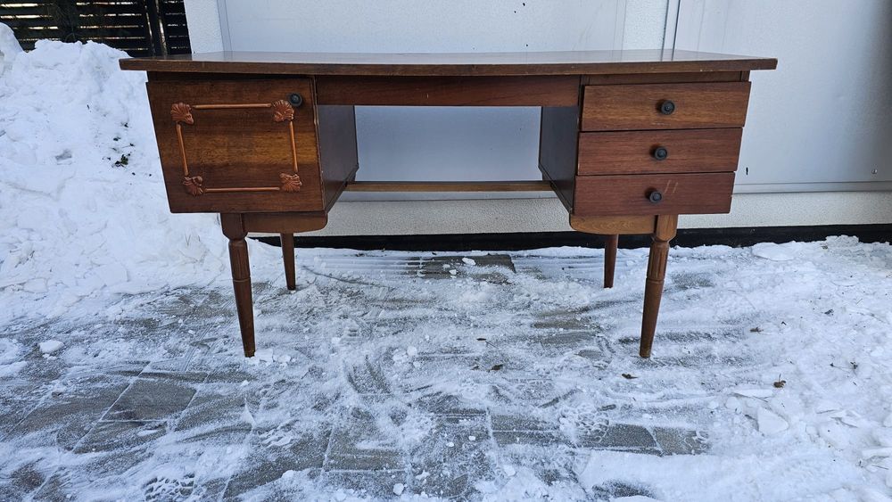 Biurko z czasów PRL vintage retro