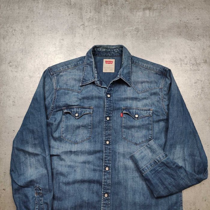 MĘSKA PREMIUM Koszula Elegancka PREMIUM Jeans Denim Levis Clasic Logo