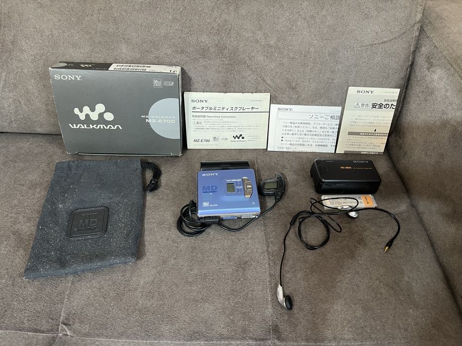 Sony MD-Walkman MZ-E30 Niebieski Zestaw