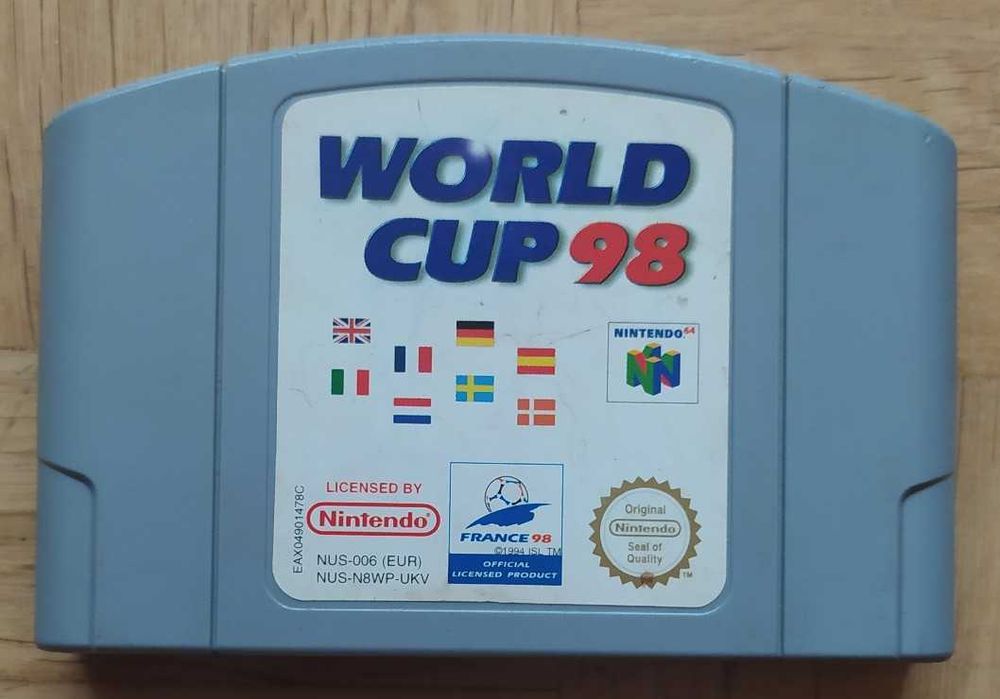 WORLD CUP 98 N64 oryginał 100%ok nintendo kolekcja retro kartridz dysk