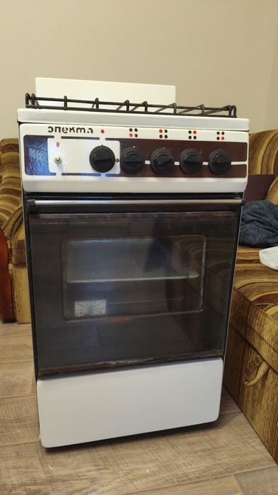 Побутова підлогова газова плита Електа
