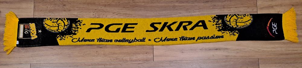 Szalik PGE Skra Bełchatów  siatkówka dziany